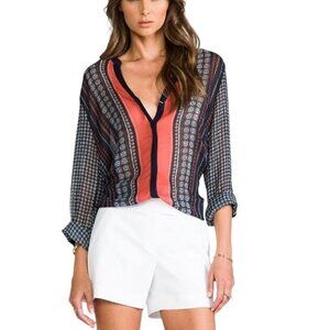 (5 for $25) Sanctuary Scarf Print Blouse Size Small